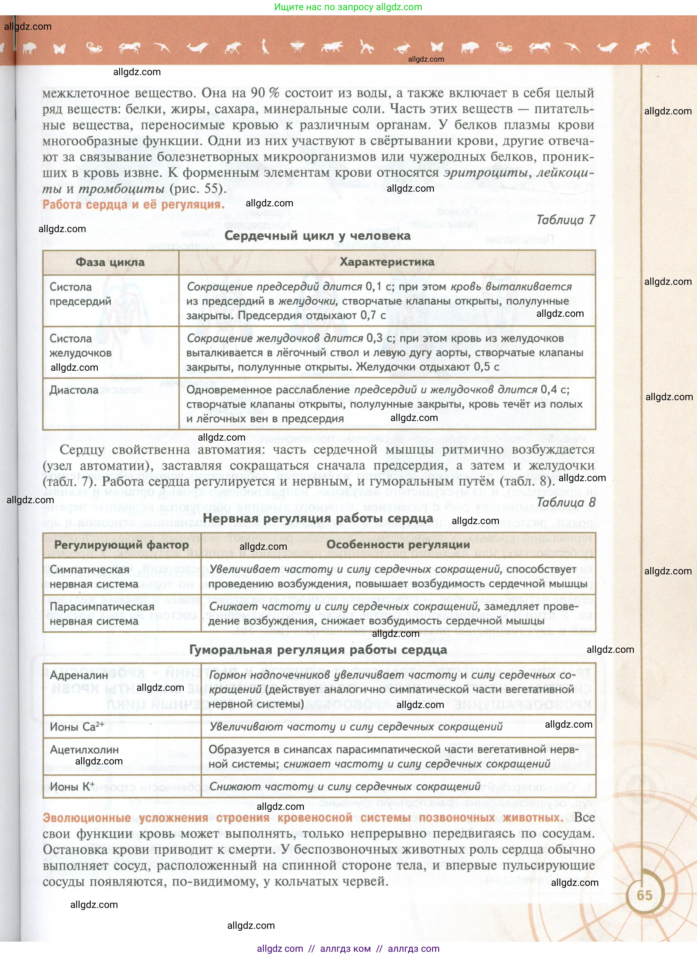 Биология, 10 класс Учебник, авторы: Пасечник Владимир Васильевич, Каменский Андрей Александрович, Рубцов Александр Михайлович, Швецов Глеб Геннадьевич, Абовян Леван Арташесович, Гапонюк Зоя Георгиевна, издательство Просвещение, Москва, 2024, коричневого цвета, страница 65