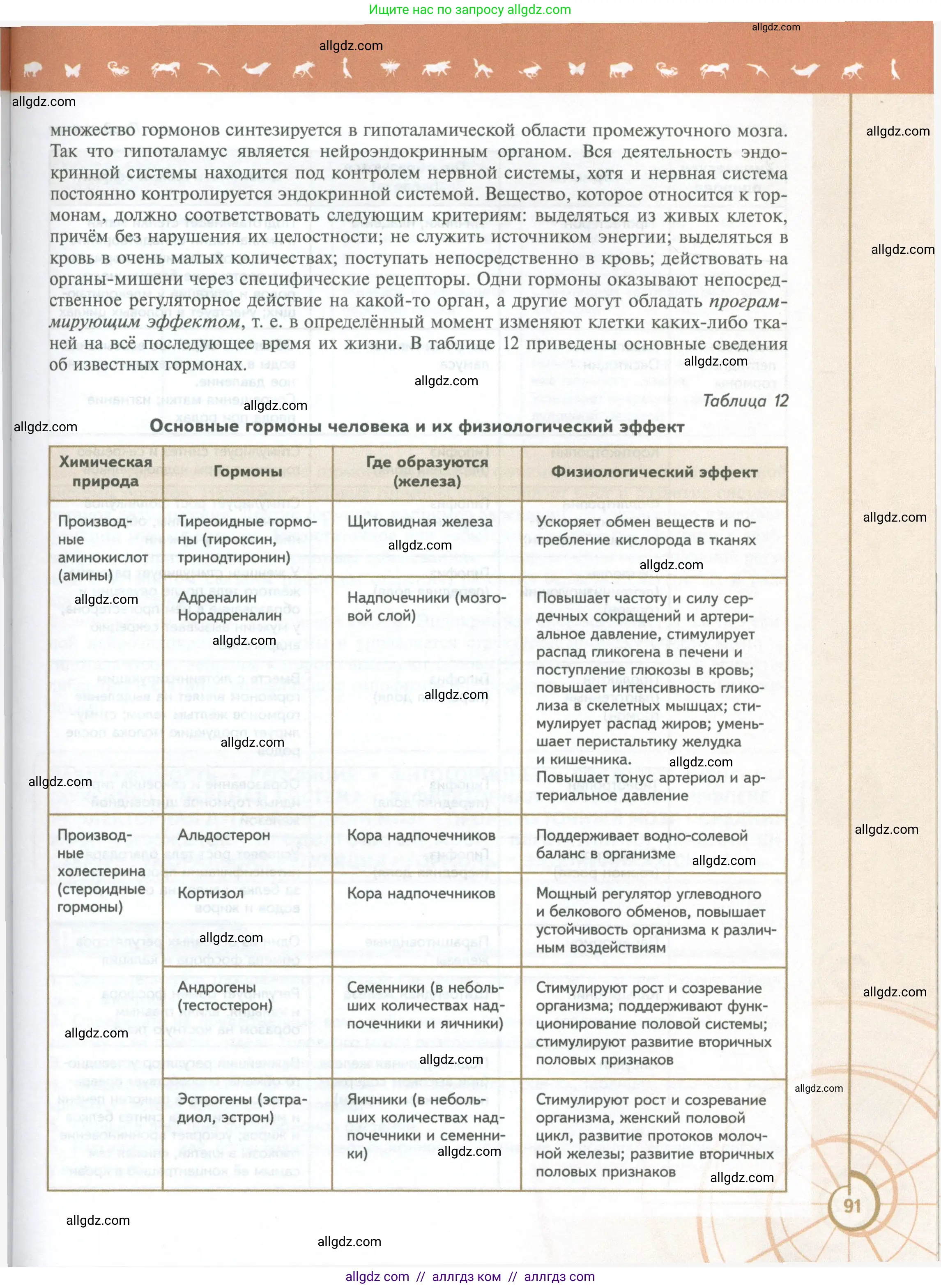 Биология, 10 класс Учебник, авторы: Пасечник Владимир Васильевич, Каменский Андрей Александрович, Рубцов Александр Михайлович, Швецов Глеб Геннадьевич, Абовян Леван Арташесович, Гапонюк Зоя Георгиевна, издательство Просвещение, Москва, 2024, коричневого цвета, страница 91