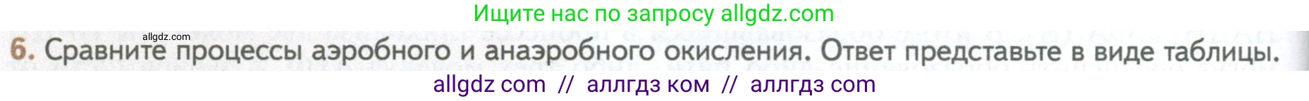 Биология, 10 класс Учебник, авторы: Пасечник Владимир Васильевич, Каменский Андрей Александрович, Рубцов Александр Михайлович, Швецов Глеб Геннадьевич, Абовян Леван Арташесович, Гапонюк Зоя Георгиевна, издательство Просвещение, Москва, 2024, коричневого цвета, Часть 1, страница 190, номер 6, Условие