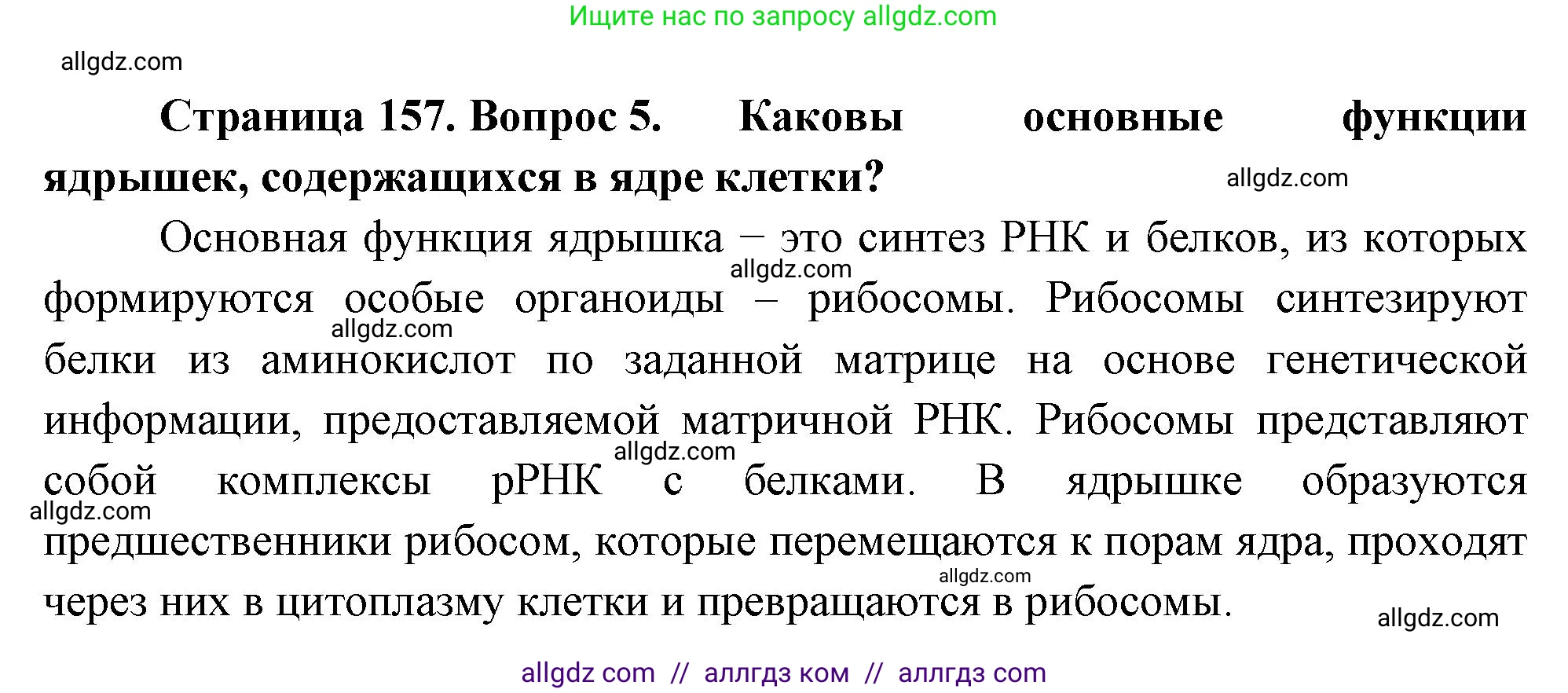 Биология, 10 класс Учебник, авторы: Пасечник Владимир Васильевич, Каменский Андрей Александрович, Рубцов Александр Михайлович, Швецов Глеб Геннадьевич, Абовян Леван Арташесович, Гапонюк Зоя Георгиевна, издательство Просвещение, Москва, 2024, коричневого цвета, Часть 1, страница 157, номер 5, Решение