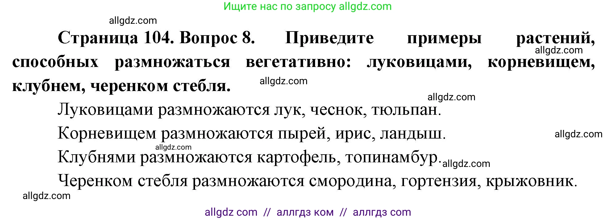 Биология, 10 класс Учебник, авторы: Пасечник Владимир Васильевич, Каменский Андрей Александрович, Рубцов Александр Михайлович, Швецов Глеб Геннадьевич, Абовян Леван Арташесович, Гапонюк Зоя Георгиевна, издательство Просвещение, Москва, 2024, коричневого цвета, Часть 2, страница 104, номер 8, Решение