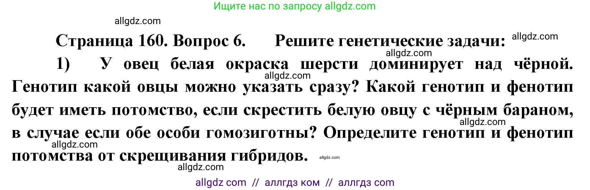 Биология, 10 класс Учебник, авторы: Пасечник Владимир Васильевич, Каменский Андрей Александрович, Рубцов Александр Михайлович, Швецов Глеб Геннадьевич, Абовян Леван Арташесович, Гапонюк Зоя Георгиевна, издательство Просвещение, Москва, 2024, коричневого цвета, Часть 2, страница 160, номер 6, Решение