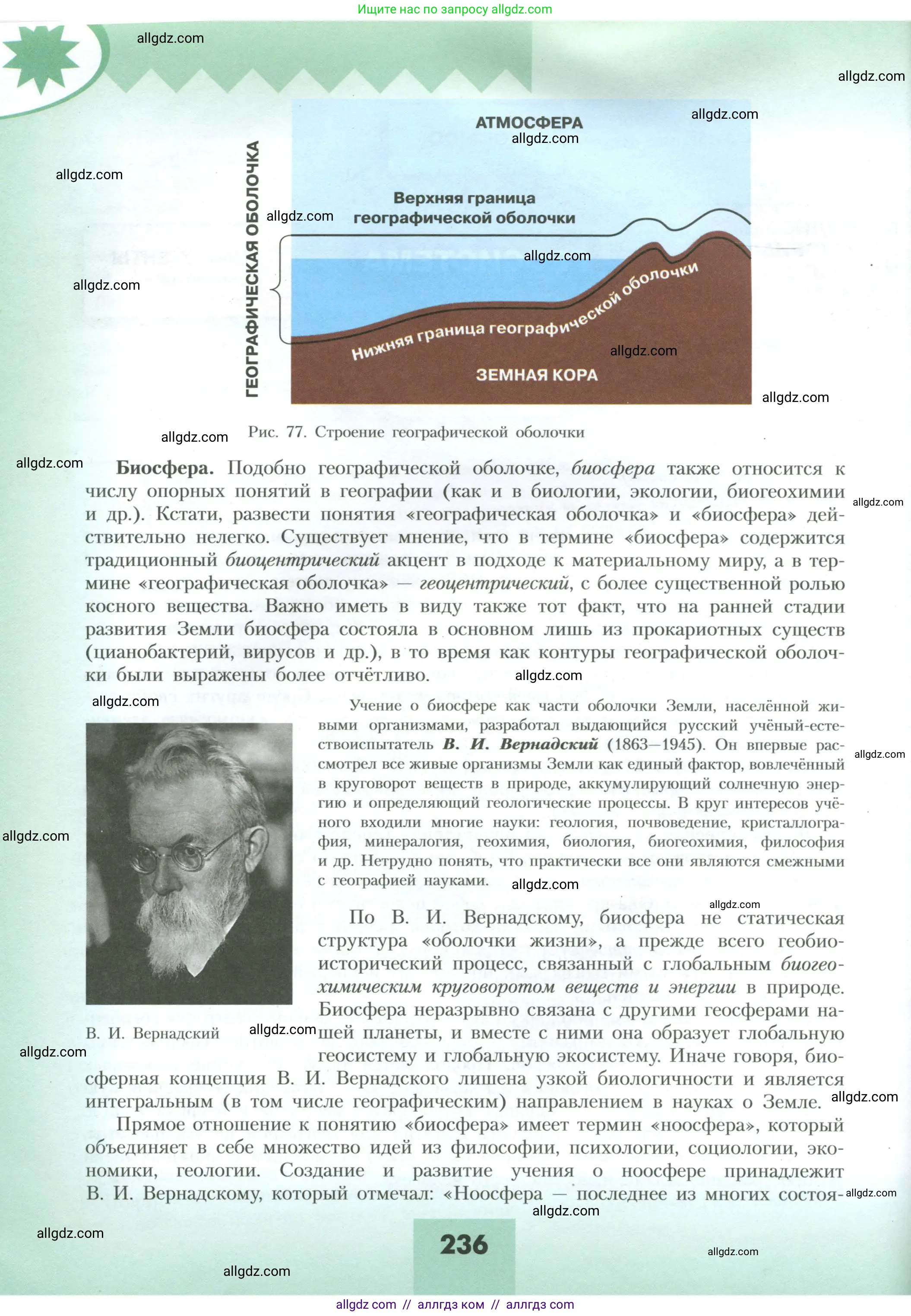 География, 10 класс Учебник, авторы: Гладкий Юрий Никифорович, Николина Вера Викторовна, издательство Просвещение, Москва, 2019, жёлтого цвета, страница 236