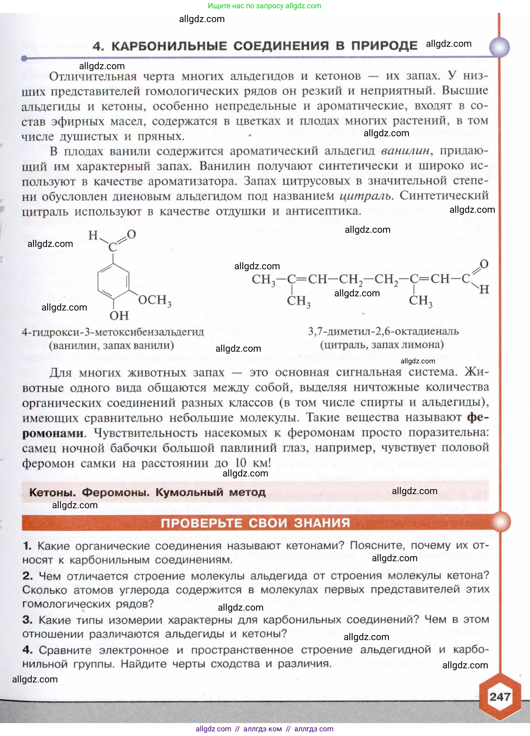 Химия, 10 класс Учебник, авторы: Габриелян Олег Саргисович, Остроумов Игорь Геннадьевич, Сладков Сергей Анатольевич, издательство Просвещение, Москва, 2021, белого цвета, страница 247