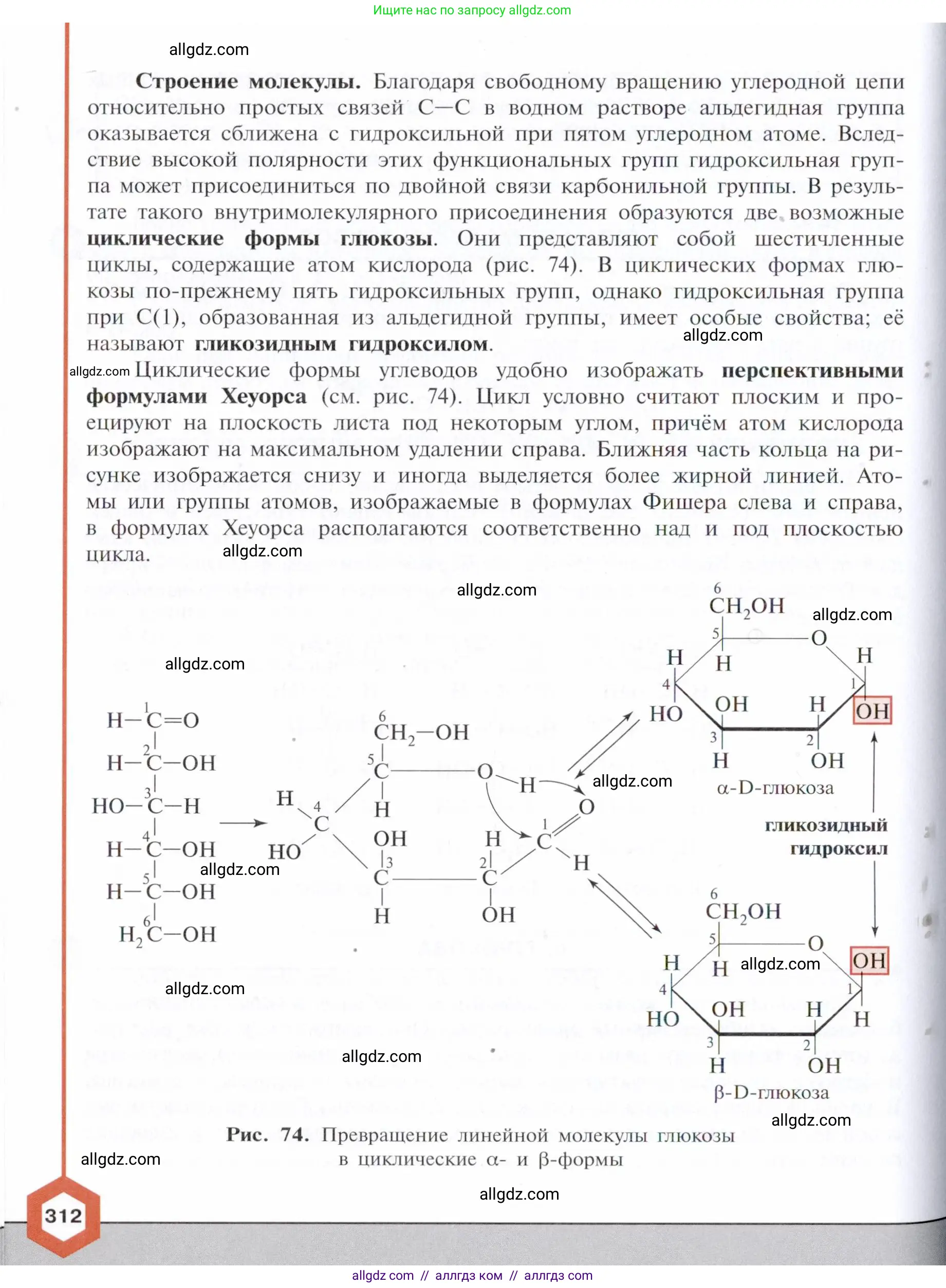 Химия, 10 класс Учебник, авторы: Габриелян Олег Саргисович, Остроумов Игорь Геннадьевич, Сладков Сергей Анатольевич, издательство Просвещение, Москва, 2021, белого цвета, страница 312