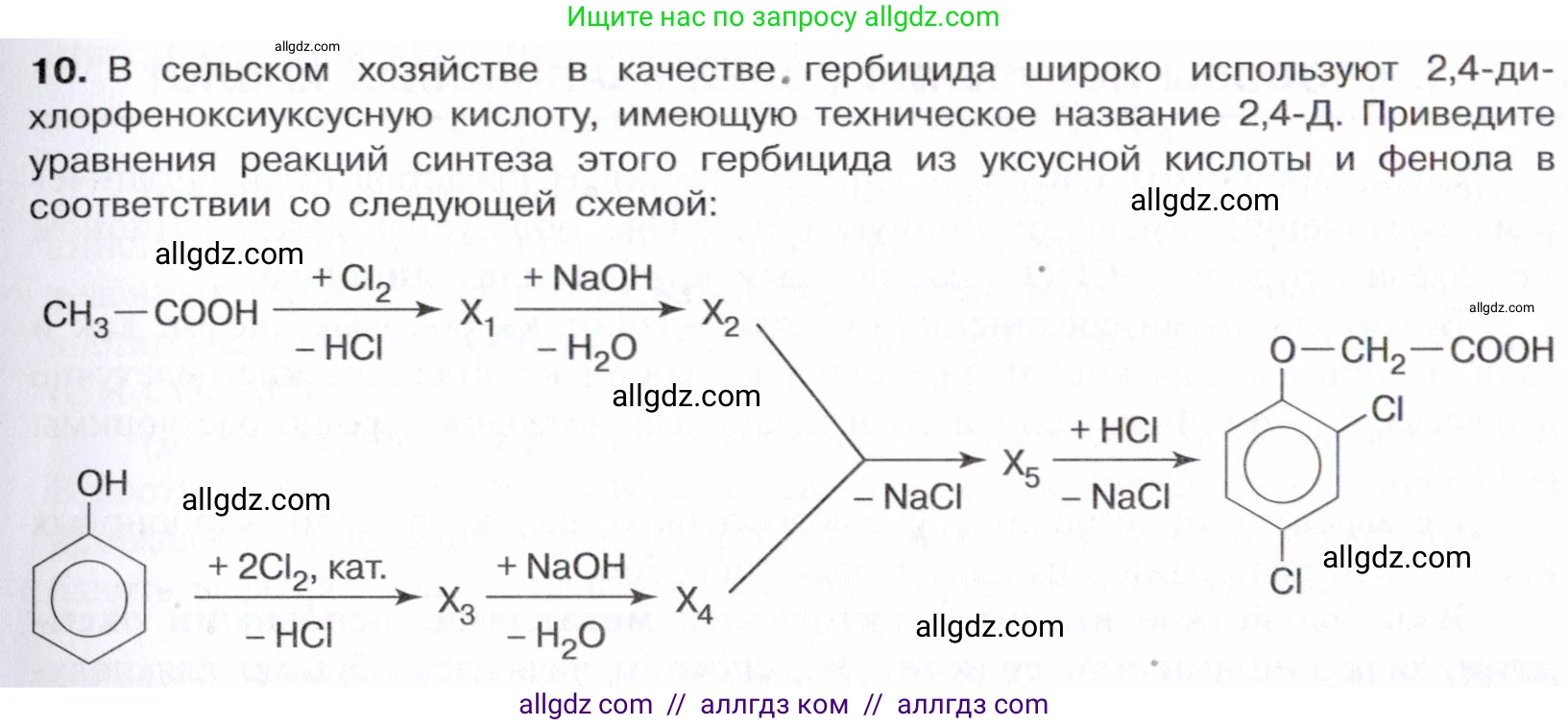 Химия, 10 класс Учебник, авторы: Габриелян Олег Саргисович, Остроумов Игорь Геннадьевич, Сладков Сергей Анатольевич, издательство Просвещение, Москва, 2021, белого цвета, страница 283, номер 10, Условие