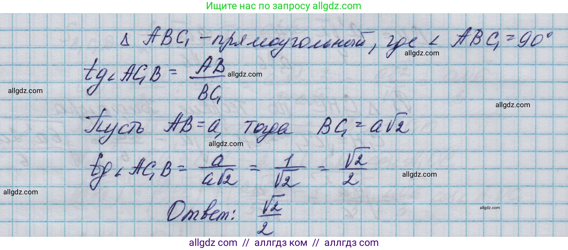 Геометрия, 10-11 класс Учебник, авторы: Атанасян Левон Сергеевич, Бутузов Валентин Фёдорович, Кадомцев Сергей Борисович, Позняк Эдуард Генрихович, Киселёва Людмила Сергеевна, издательство Просвещение, Москва, 2019, коричневого цвета, страница 235, номер 1, Решение 1 (продолжение 2)