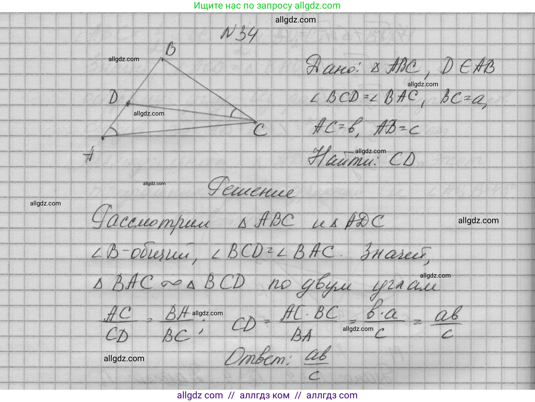 Геометрия, 10-11 класс Учебник, авторы: Атанасян Левон Сергеевич, Бутузов Валентин Фёдорович, Кадомцев Сергей Борисович, Позняк Эдуард Генрихович, Киселёва Людмила Сергеевна, издательство Просвещение, Москва, 2019, коричневого цвета, страница 238, номер 34, Решение 1