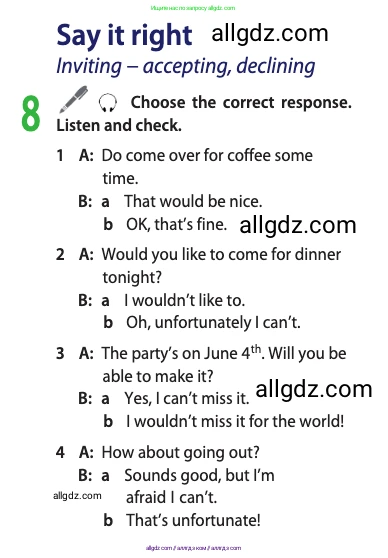 Английский язык (english), 11 класс Учебник (Student's book), авторы: Афанасьева Ольга Васильевна (Afanasyeva Olga), Дули Дженни (Dooley Jenny), Михеева Ирина Владимировна (Mikheeva Irina), Оби Боб (Obee Bob), Эванс Вирджиния (Evans Virginia), издательство Просвещение, Москва, 2019, страница 13, номер 8, Условие