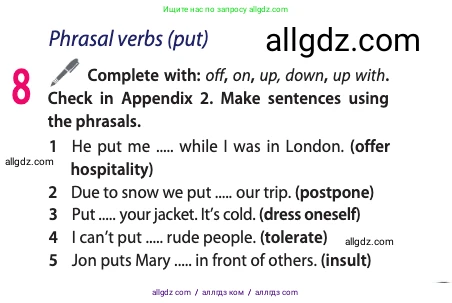 Английский язык (english), 11 класс Учебник (Student's book), авторы: Афанасьева Ольга Васильевна (Afanasyeva Olga), Дули Дженни (Dooley Jenny), Михеева Ирина Владимировна (Mikheeva Irina), Оби Боб (Obee Bob), Эванс Вирджиния (Evans Virginia), издательство Просвещение, Москва, 2019, страница 33, номер 8, Условие