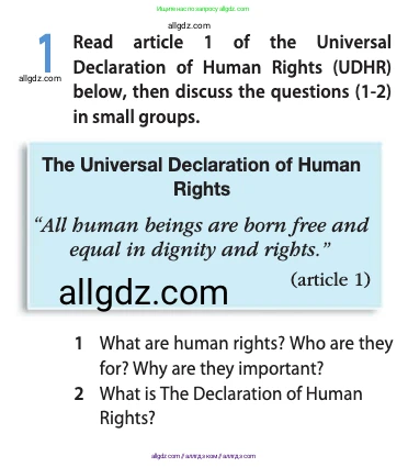 Английский язык (english), 11 класс Учебник (Student's book), авторы: Афанасьева Ольга Васильевна (Afanasyeva Olga), Дули Дженни (Dooley Jenny), Михеева Ирина Владимировна (Mikheeva Irina), Оби Боб (Obee Bob), Эванс Вирджиния (Evans Virginia), издательство Просвещение, Москва, 2019, страница 58, номер 1, Условие