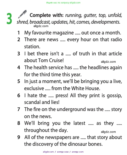 Английский язык (english), 11 класс Учебник (Student's book), авторы: Афанасьева Ольга Васильевна (Afanasyeva Olga), Дули Дженни (Dooley Jenny), Михеева Ирина Владимировна (Mikheeva Irina), Оби Боб (Obee Bob), Эванс Вирджиния (Evans Virginia), издательство Просвещение, Москва, 2019, страница 104, номер 3, Условие
