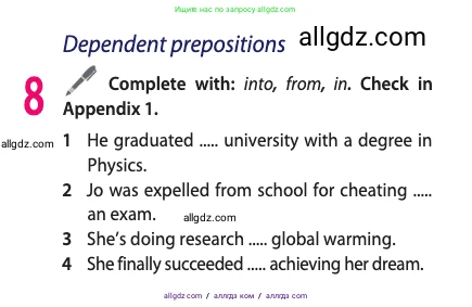 Английский язык (english), 11 класс Учебник (Student's book), авторы: Афанасьева Ольга Васильевна (Afanasyeva Olga), Дули Дженни (Dooley Jenny), Михеева Ирина Владимировна (Mikheeva Irina), Оби Боб (Obee Bob), Эванс Вирджиния (Evans Virginia), издательство Просвещение, Москва, 2019, страница 125, номер 8, Условие