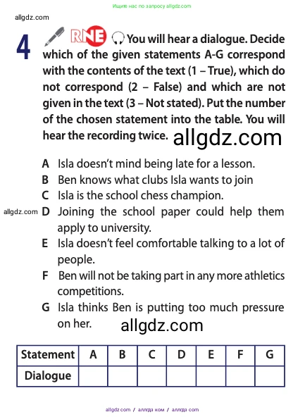 Английский язык (english), 11 класс Учебник (Student's book), авторы: Афанасьева Ольга Васильевна (Afanasyeva Olga), Дули Дженни (Dooley Jenny), Михеева Ирина Владимировна (Mikheeva Irina), Оби Боб (Obee Bob), Эванс Вирджиния (Evans Virginia), издательство Просвещение, Москва, 2019, страница 156, номер 4, Условие