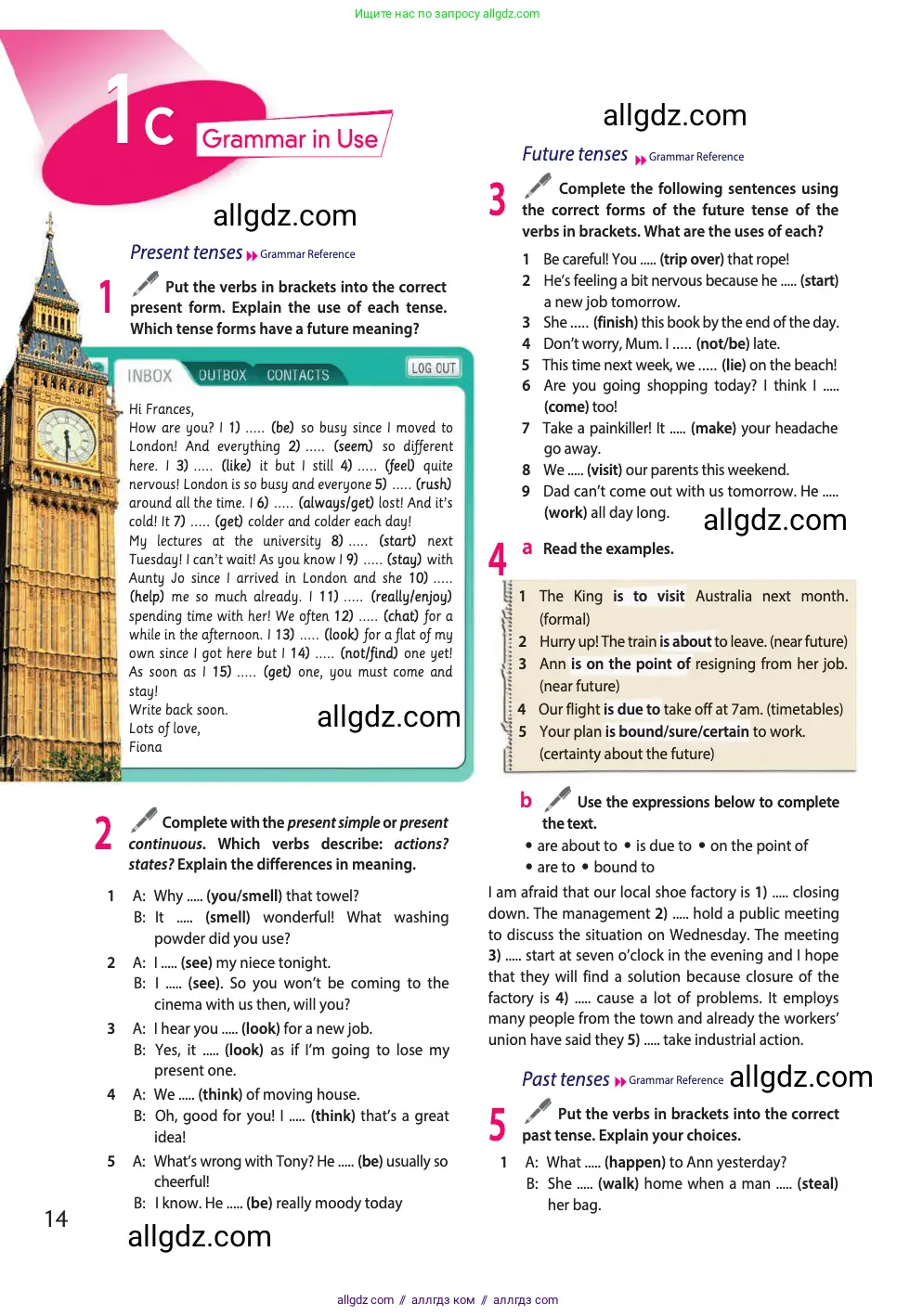 Английский язык (english), 11 класс Учебник (Student's book), авторы: Афанасьева Ольга Васильевна (Afanasyeva Olga), Дули Дженни (Dooley Jenny), Михеева Ирина Владимировна (Mikheeva Irina), Оби Боб (Obee Bob), Эванс Вирджиния (Evans Virginia), издательство Просвещение, Москва, 2019, страница 14