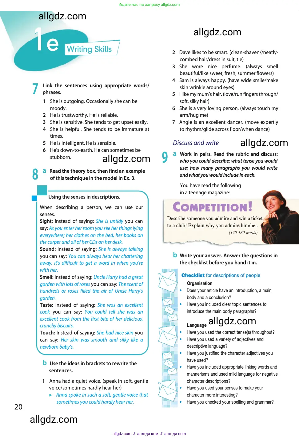 Английский язык (english), 11 класс Учебник (Student's book), авторы: Афанасьева Ольга Васильевна (Afanasyeva Olga), Дули Дженни (Dooley Jenny), Михеева Ирина Владимировна (Mikheeva Irina), Оби Боб (Obee Bob), Эванс Вирджиния (Evans Virginia), издательство Просвещение, Москва, 2019, страница 20
