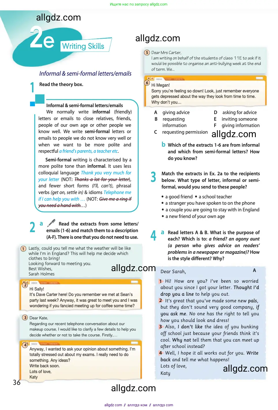Английский язык (english), 11 класс Учебник (Student's book), авторы: Афанасьева Ольга Васильевна (Afanasyeva Olga), Дули Дженни (Dooley Jenny), Михеева Ирина Владимировна (Mikheeva Irina), Оби Боб (Obee Bob), Эванс Вирджиния (Evans Virginia), издательство Просвещение, Москва, 2019, страница 36
