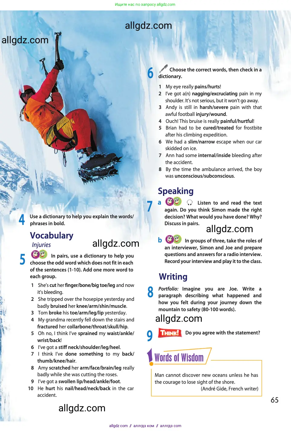 Английский язык (english), 11 класс Учебник (Student's book), авторы: Афанасьева Ольга Васильевна (Afanasyeva Olga), Дули Дженни (Dooley Jenny), Михеева Ирина Владимировна (Mikheeva Irina), Оби Боб (Obee Bob), Эванс Вирджиния (Evans Virginia), издательство Просвещение, Москва, 2019, страница 65