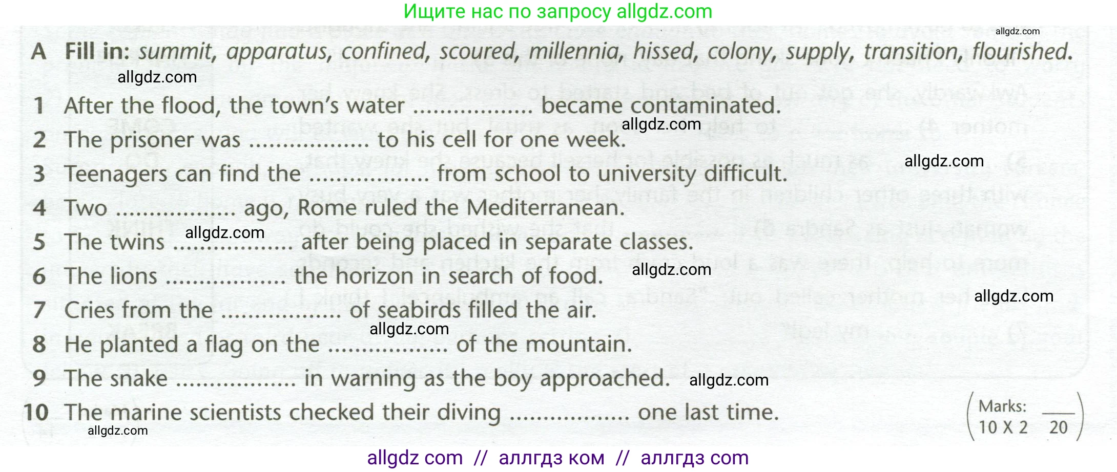 Английский язык (english), 11 класс контрольные задания (test booklet), авторы: Баранова Ксения Михайловна (Baranova Ksenia), Дули Дженни (Dooley Jenny), Копылова Виктория Викторовна (Kopylova Victoria), Мильруд Радислав Петрович (Millrood Radislav), Эванс Вирджиния (Evans Virginia), издательство Просвещение, Москва, 2019, серого цвета, страница 11, Условие