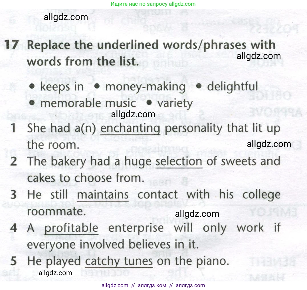 Английский язык (english), 11 класс Лексический практикум (vocabulary practice), авторы: Баранова Ксения Михайловна (Baranova Ksenia), Дули Дженни (Dooley Jenny), Копылова Виктория Викторовна (Kopylova Victoria), Мильруд Радислав Петрович (Millrood Radislav), Эванс Вирджиния (Evans Virginia), издательство Просвещение, Москва, 2019, серого цвета, страница 21, номер 17, Условие