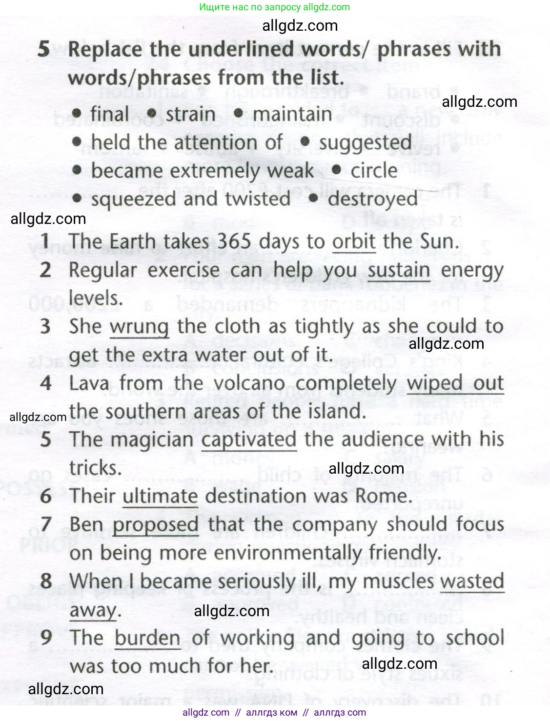 Английский язык (english), 11 класс Лексический практикум (vocabulary practice), авторы: Баранова Ксения Михайловна (Baranova Ksenia), Дули Дженни (Dooley Jenny), Копылова Виктория Викторовна (Kopylova Victoria), Мильруд Радислав Петрович (Millrood Radislav), Эванс Вирджиния (Evans Virginia), издательство Просвещение, Москва, 2019, серого цвета, страница 24, номер 5, Условие