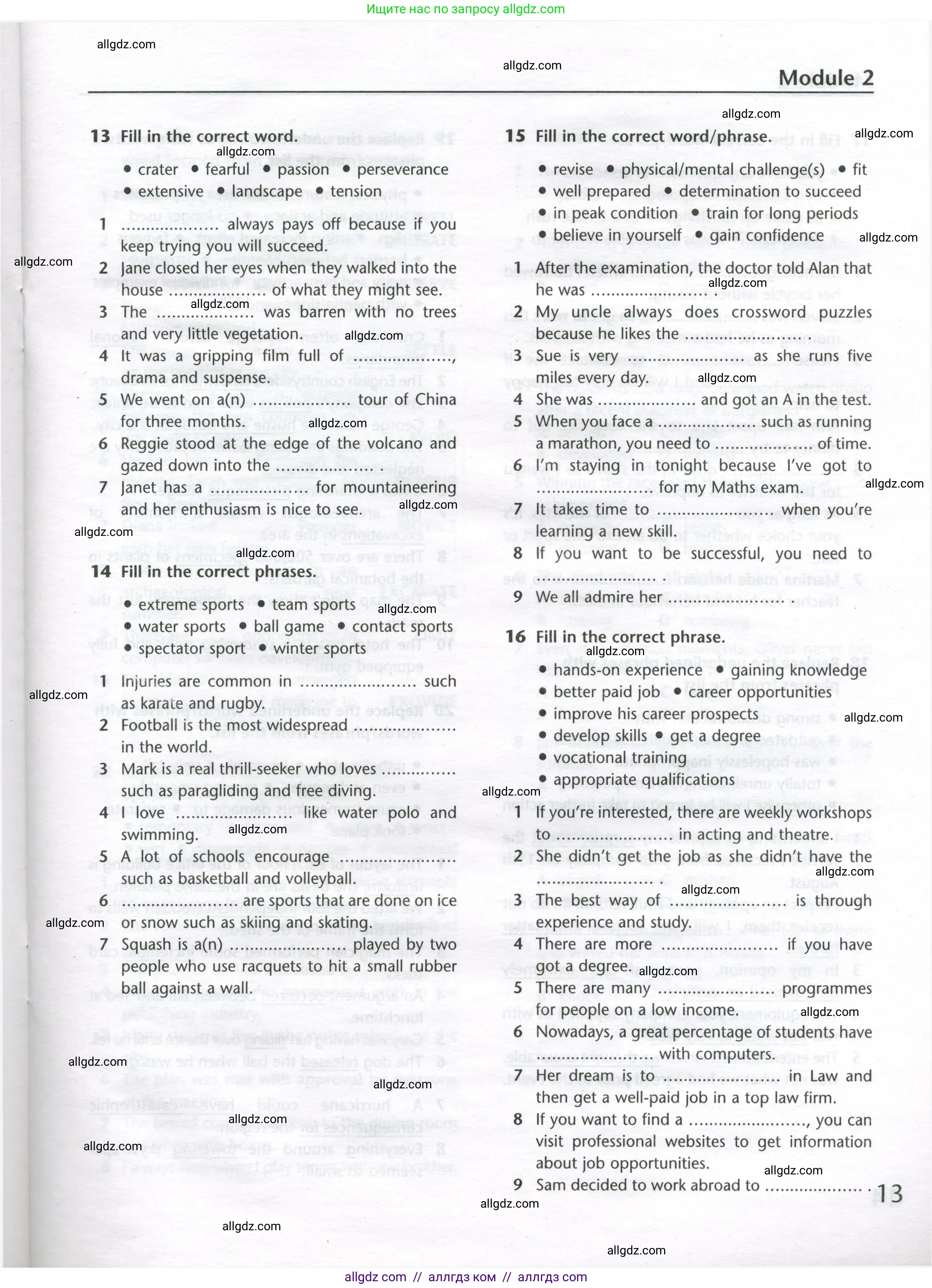 Английский язык (english), 11 класс Лексический практикум (vocabulary practice), авторы: Баранова Ксения Михайловна (Baranova Ksenia), Дули Дженни (Dooley Jenny), Копылова Виктория Викторовна (Kopylova Victoria), Мильруд Радислав Петрович (Millrood Radislav), Эванс Вирджиния (Evans Virginia), издательство Просвещение, Москва, 2019, серого цвета, страница 13