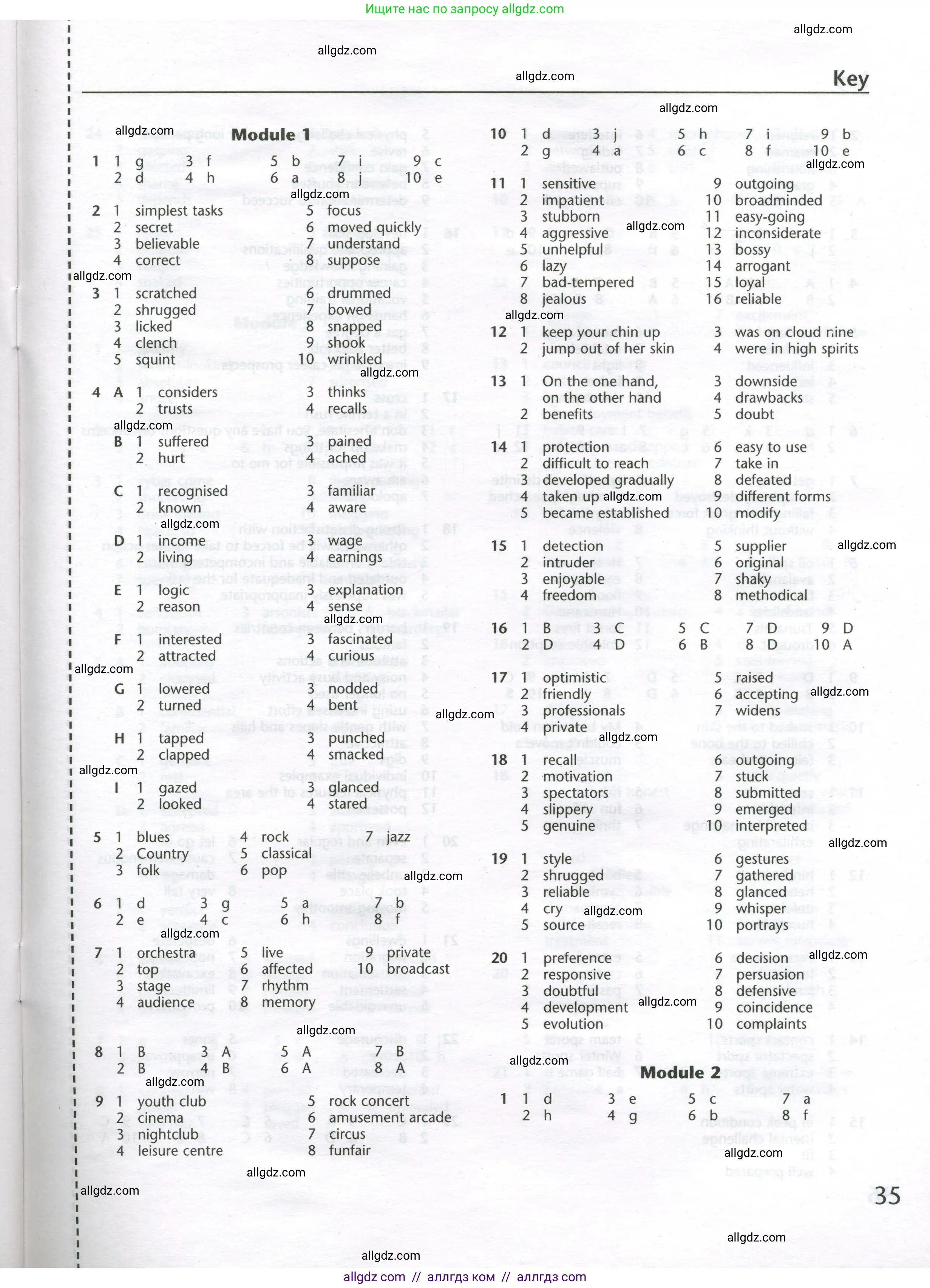 Английский язык (english), 11 класс Лексический практикум (vocabulary practice), авторы: Баранова Ксения Михайловна (Baranova Ksenia), Дули Дженни (Dooley Jenny), Копылова Виктория Викторовна (Kopylova Victoria), Мильруд Радислав Петрович (Millrood Radislav), Эванс Вирджиния (Evans Virginia), издательство Просвещение, Москва, 2019, серого цвета, страница 35