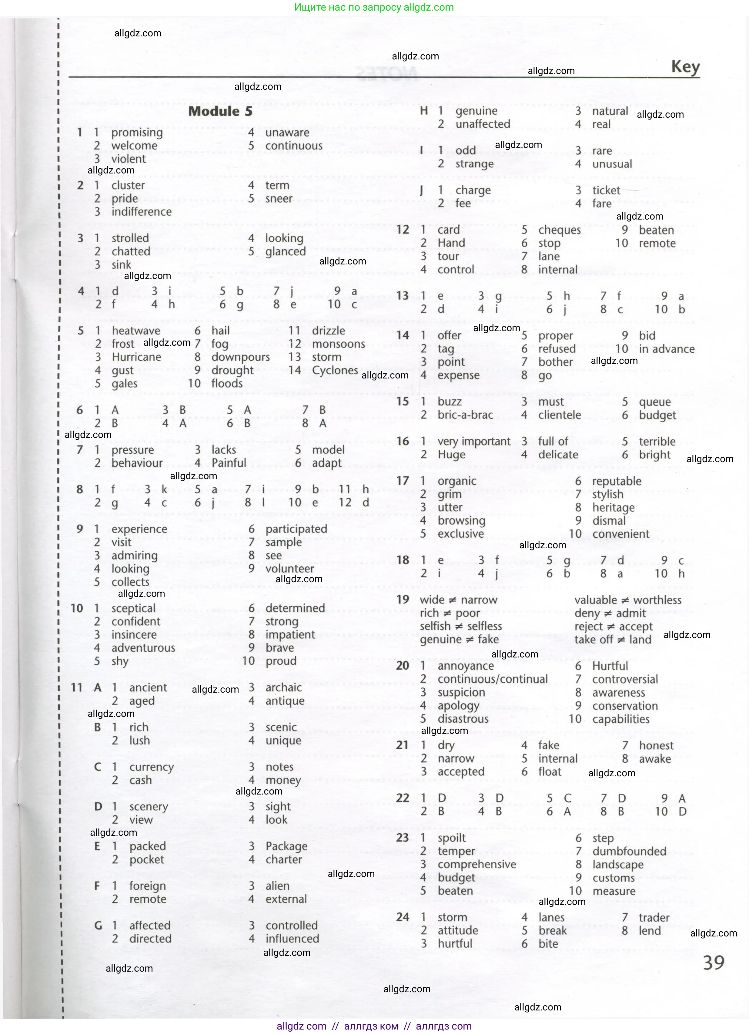 Английский язык (english), 11 класс Лексический практикум (vocabulary practice), авторы: Баранова Ксения Михайловна (Baranova Ksenia), Дули Дженни (Dooley Jenny), Копылова Виктория Викторовна (Kopylova Victoria), Мильруд Радислав Петрович (Millrood Radislav), Эванс Вирджиния (Evans Virginia), издательство Просвещение, Москва, 2019, серого цвета, страница 39