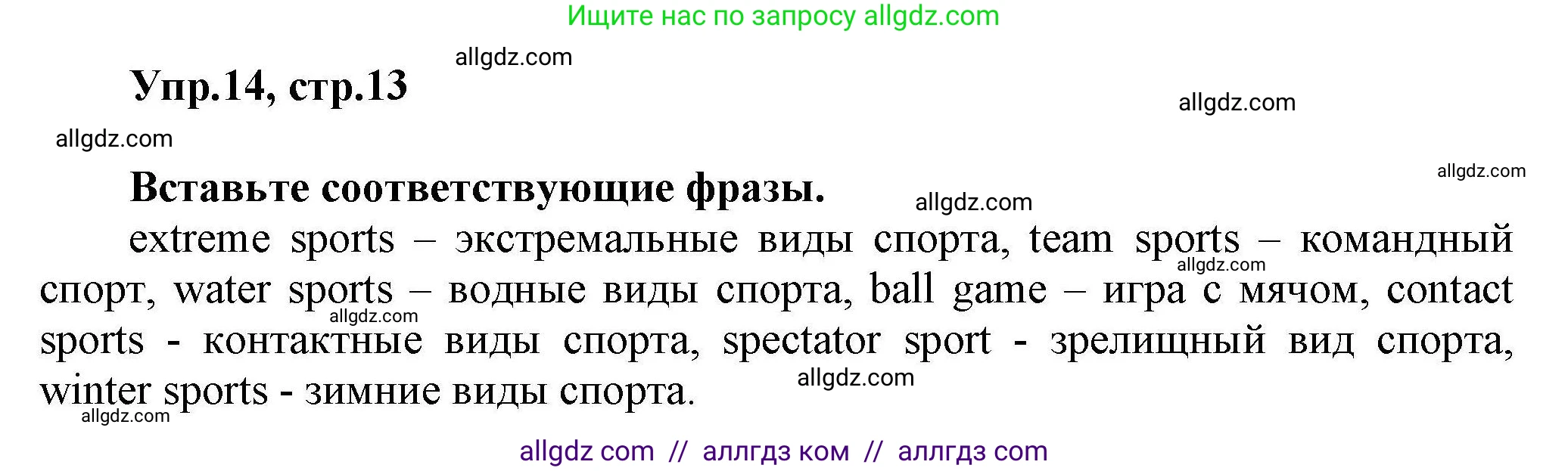 Английский язык (english), 11 класс Лексический практикум (vocabulary practice), авторы: Баранова Ксения Михайловна (Baranova Ksenia), Дули Дженни (Dooley Jenny), Копылова Виктория Викторовна (Kopylova Victoria), Мильруд Радислав Петрович (Millrood Radislav), Эванс Вирджиния (Evans Virginia), издательство Просвещение, Москва, 2019, серого цвета, страница 13, номер 14, Решение 1