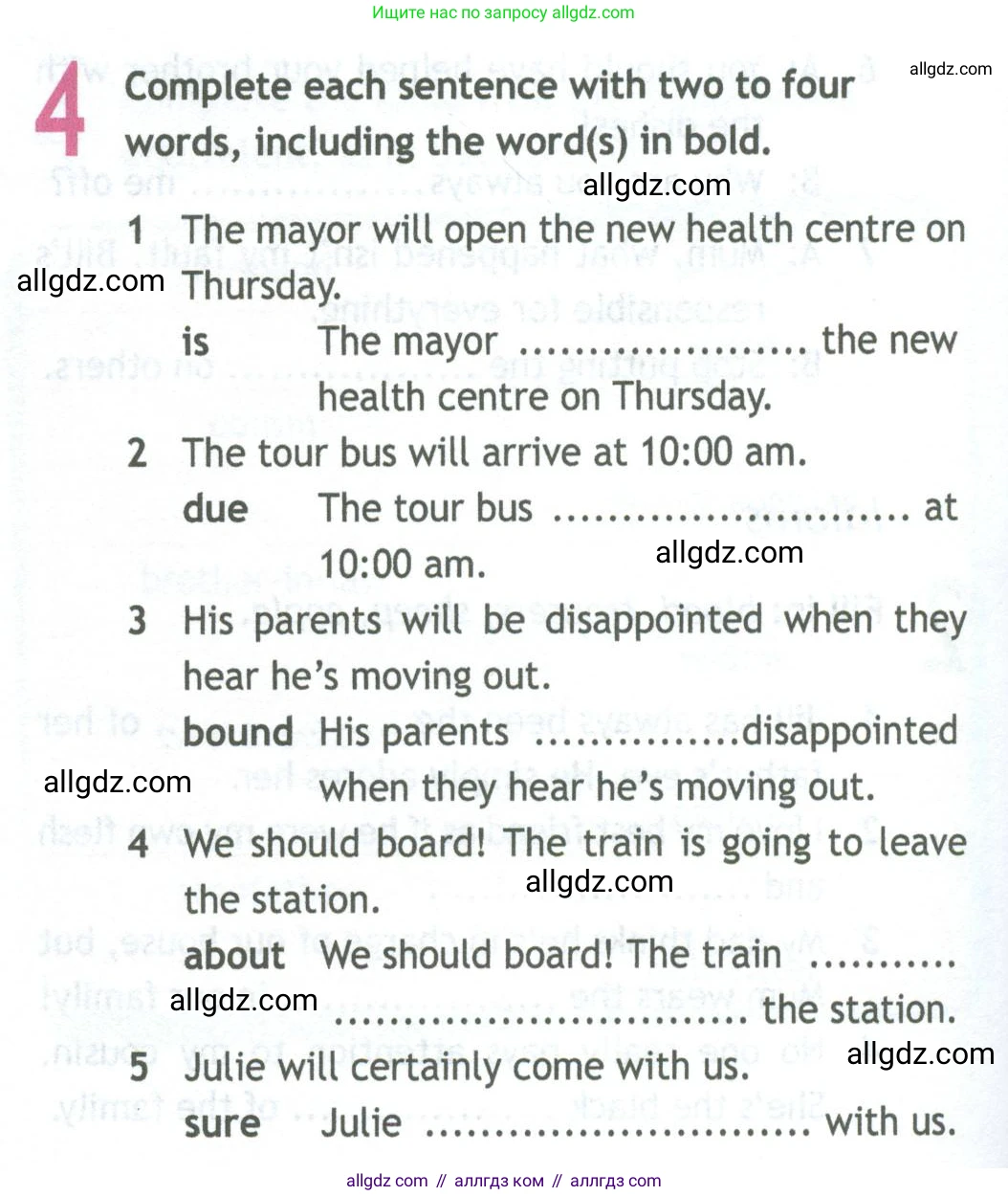 Английский язык (english), 11 класс Рабочая тетрадь (workbook), авторы: Афанасьева Ольга Васильевна (Afanasyeva Olga), Дули Дженни (Dooley Jenny), Михеева Ирина Владимировна (Mikheeva Irina), Оби Боб (Obee Bob), Эванс Вирджиния (Evans Virginia), издательство Просвещение, Москва, 2019, белого цвета, страница 6, номер 4, Условие