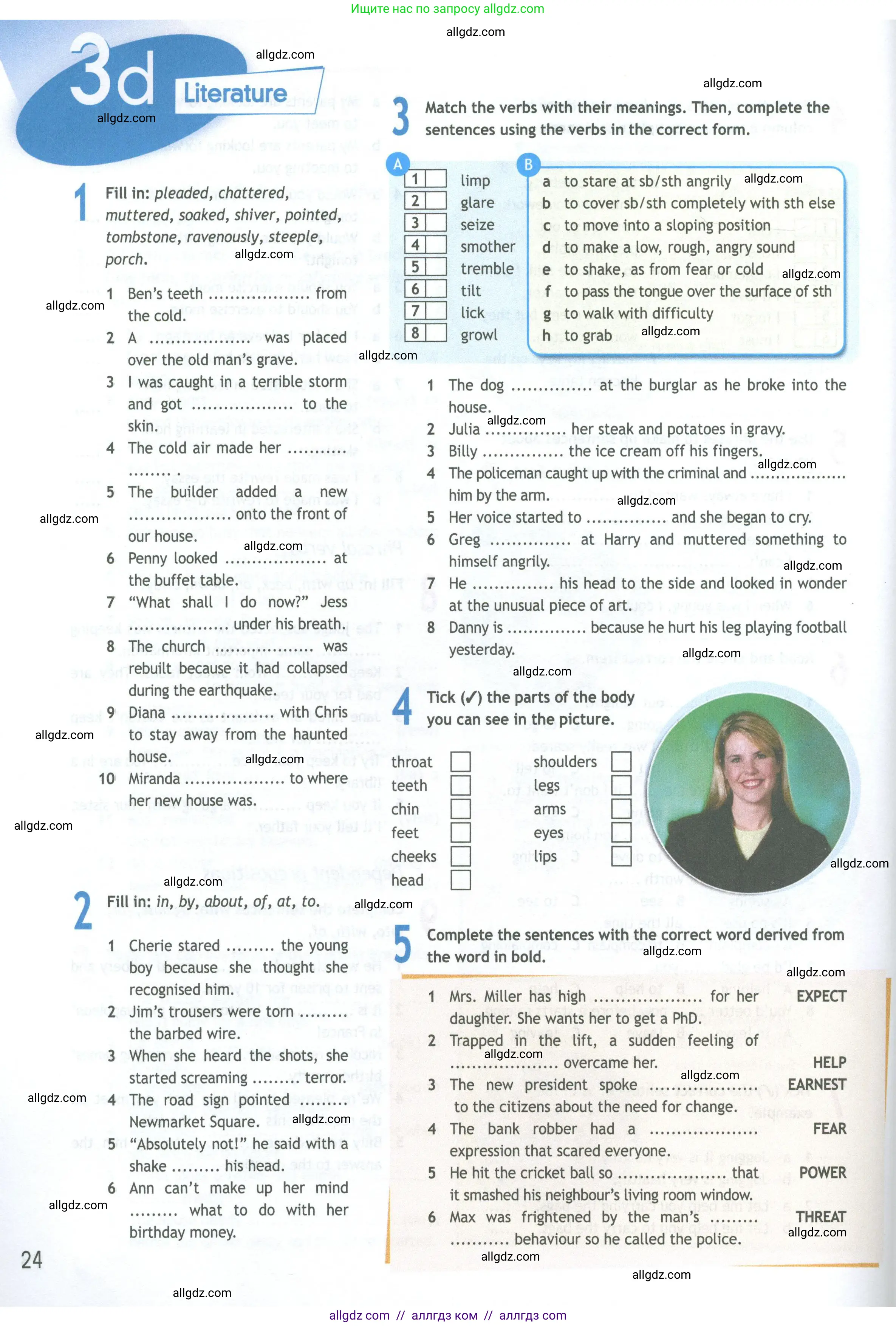 Английский язык (english), 11 класс Рабочая тетрадь (workbook), авторы: Афанасьева Ольга Васильевна (Afanasyeva Olga), Дули Дженни (Dooley Jenny), Михеева Ирина Владимировна (Mikheeva Irina), Оби Боб (Obee Bob), Эванс Вирджиния (Evans Virginia), издательство Просвещение, Москва, 2019, белого цвета, страница 24