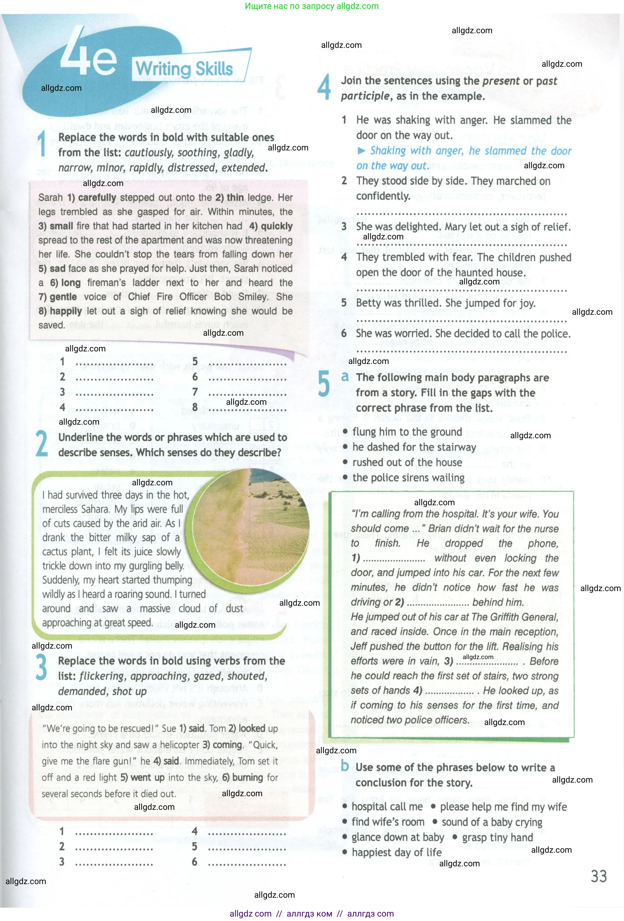 Английский язык (english), 11 класс Рабочая тетрадь (workbook), авторы: Афанасьева Ольга Васильевна (Afanasyeva Olga), Дули Дженни (Dooley Jenny), Михеева Ирина Владимировна (Mikheeva Irina), Оби Боб (Obee Bob), Эванс Вирджиния (Evans Virginia), издательство Просвещение, Москва, 2019, белого цвета, страница 33