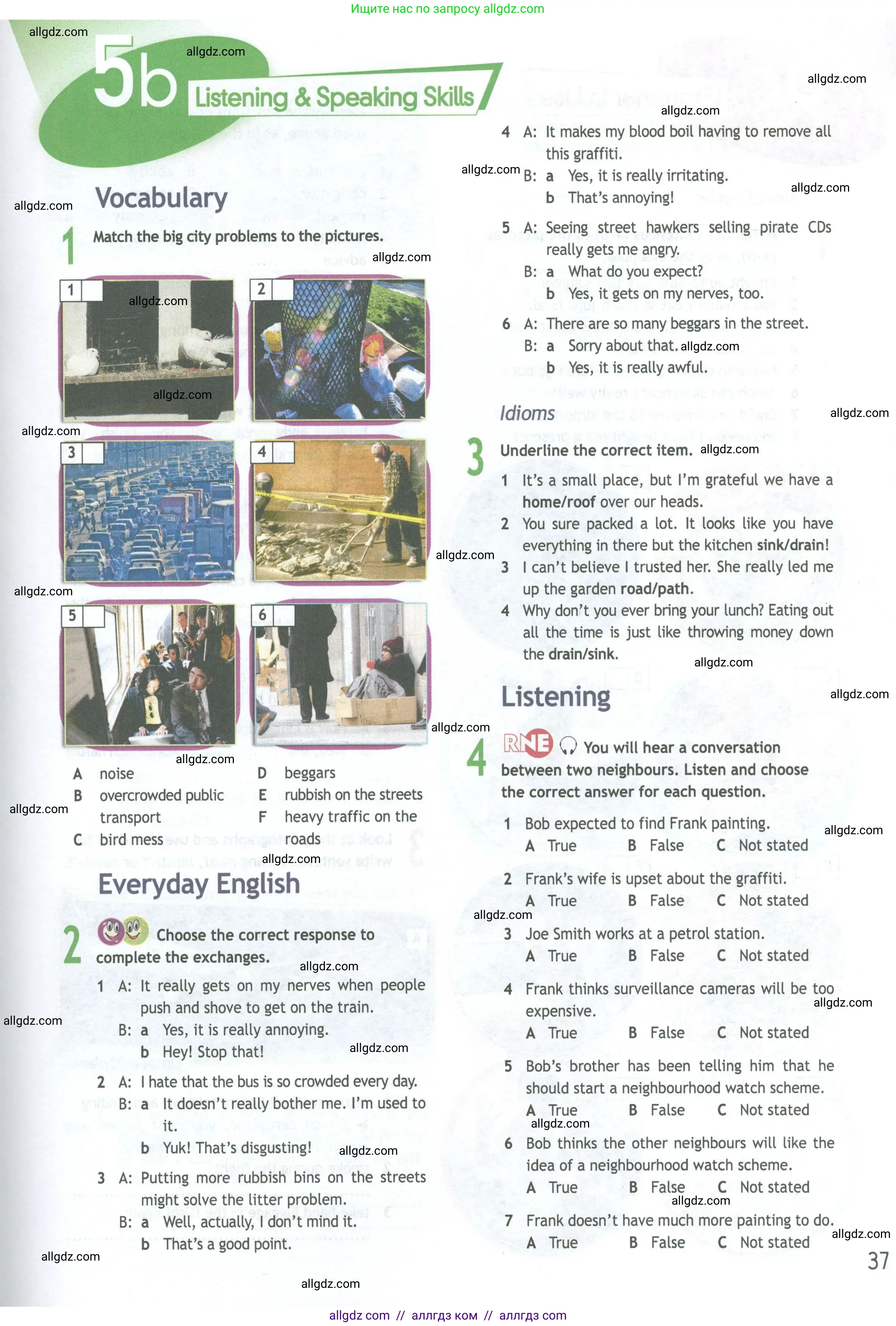 Английский язык (english), 11 класс Рабочая тетрадь (workbook), авторы: Афанасьева Ольга Васильевна (Afanasyeva Olga), Дули Дженни (Dooley Jenny), Михеева Ирина Владимировна (Mikheeva Irina), Оби Боб (Obee Bob), Эванс Вирджиния (Evans Virginia), издательство Просвещение, Москва, 2019, белого цвета, страница 37