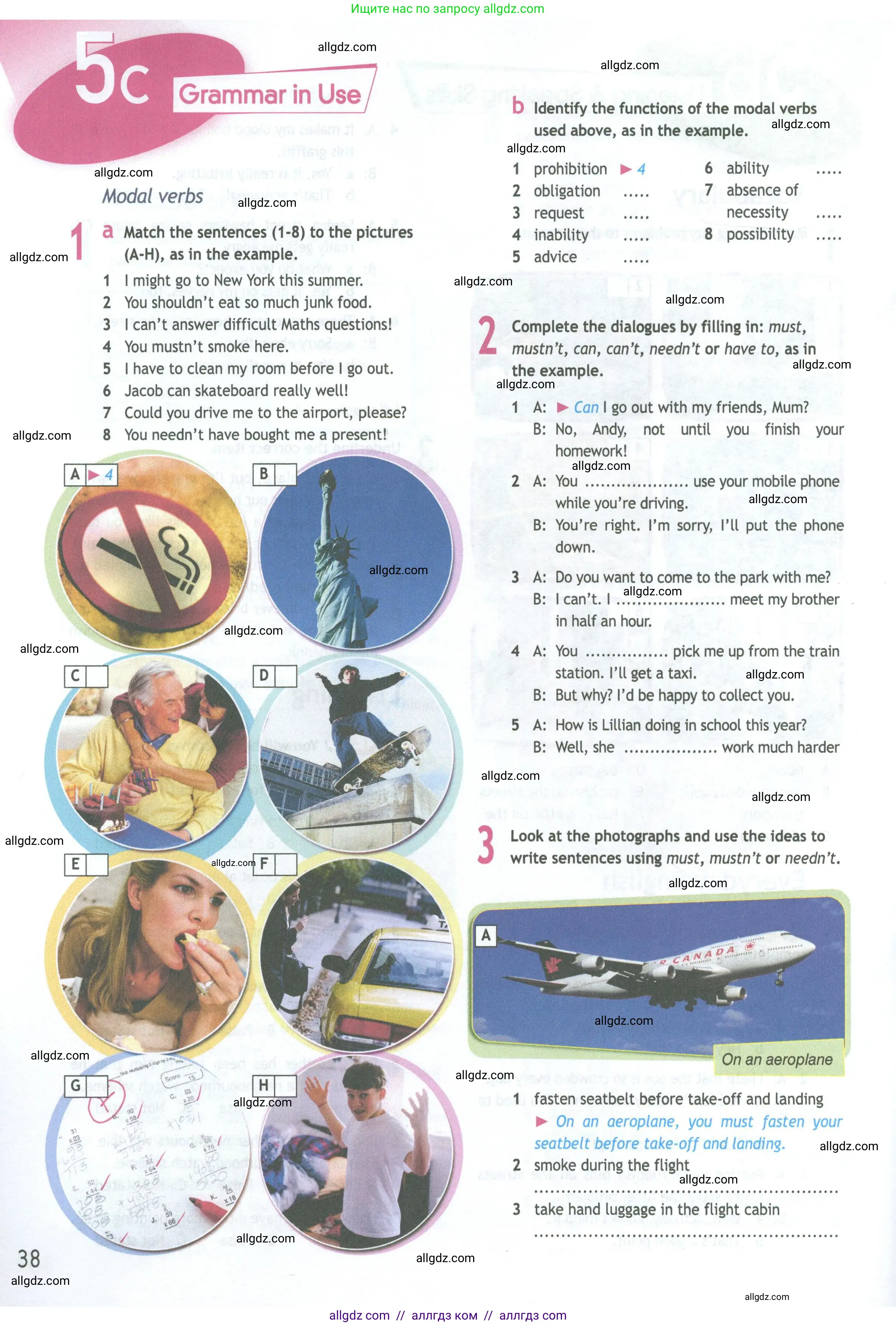 Английский язык (english), 11 класс Рабочая тетрадь (workbook), авторы: Афанасьева Ольга Васильевна (Afanasyeva Olga), Дули Дженни (Dooley Jenny), Михеева Ирина Владимировна (Mikheeva Irina), Оби Боб (Obee Bob), Эванс Вирджиния (Evans Virginia), издательство Просвещение, Москва, 2019, белого цвета, страница 38