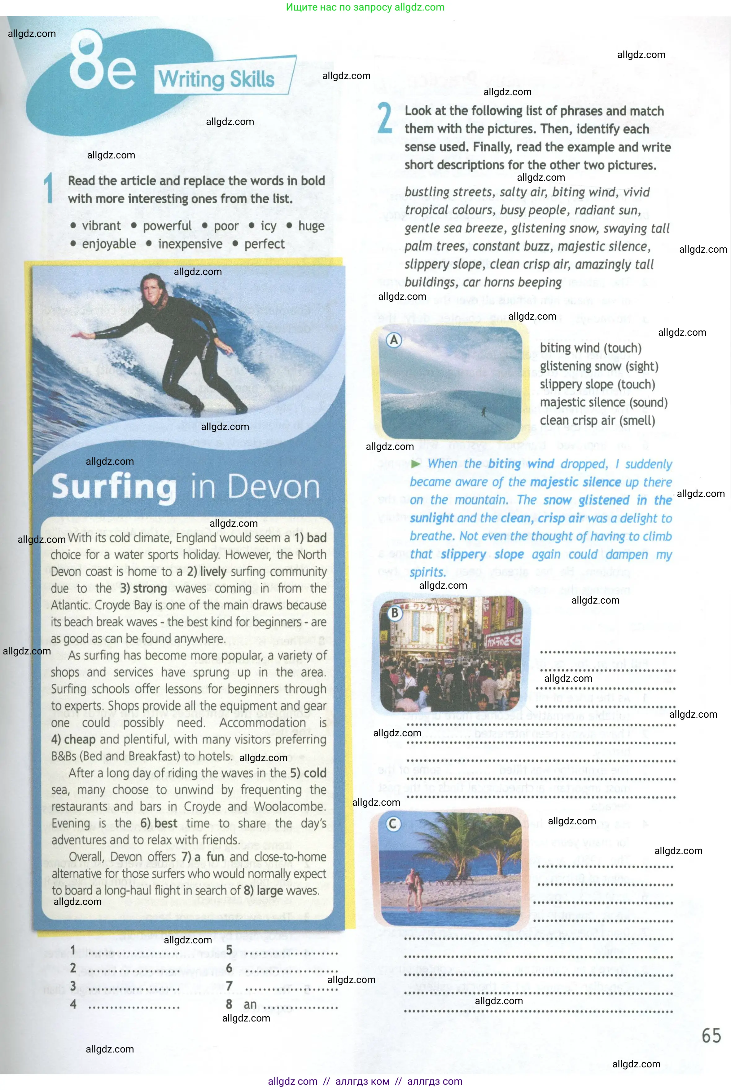 Английский язык (english), 11 класс Рабочая тетрадь (workbook), авторы: Афанасьева Ольга Васильевна (Afanasyeva Olga), Дули Дженни (Dooley Jenny), Михеева Ирина Владимировна (Mikheeva Irina), Оби Боб (Obee Bob), Эванс Вирджиния (Evans Virginia), издательство Просвещение, Москва, 2019, белого цвета, страница 65