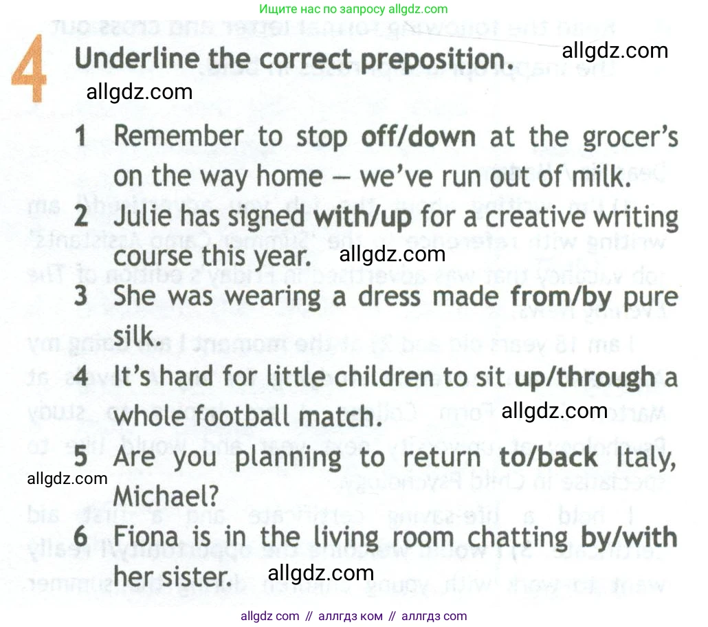 Английский язык (english), 11 класс Рабочая тетрадь (workbook), авторы: Афанасьева Ольга Васильевна (Afanasyeva Olga), Дули Дженни (Dooley Jenny), Михеева Ирина Владимировна (Mikheeva Irina), Оби Боб (Obee Bob), Эванс Вирджиния (Evans Virginia), издательство Просвещение, Москва, 2019, белого цвета, страница 58, номер 4, Условие