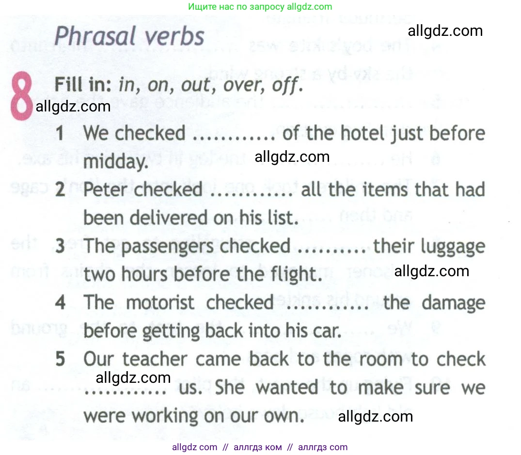 Английский язык (english), 11 класс Рабочая тетрадь (workbook), авторы: Афанасьева Ольга Васильевна (Afanasyeva Olga), Дули Дженни (Dooley Jenny), Михеева Ирина Владимировна (Mikheeva Irina), Оби Боб (Obee Bob), Эванс Вирджиния (Evans Virginia), издательство Просвещение, Москва, 2019, белого цвета, страница 63, номер 8, Условие