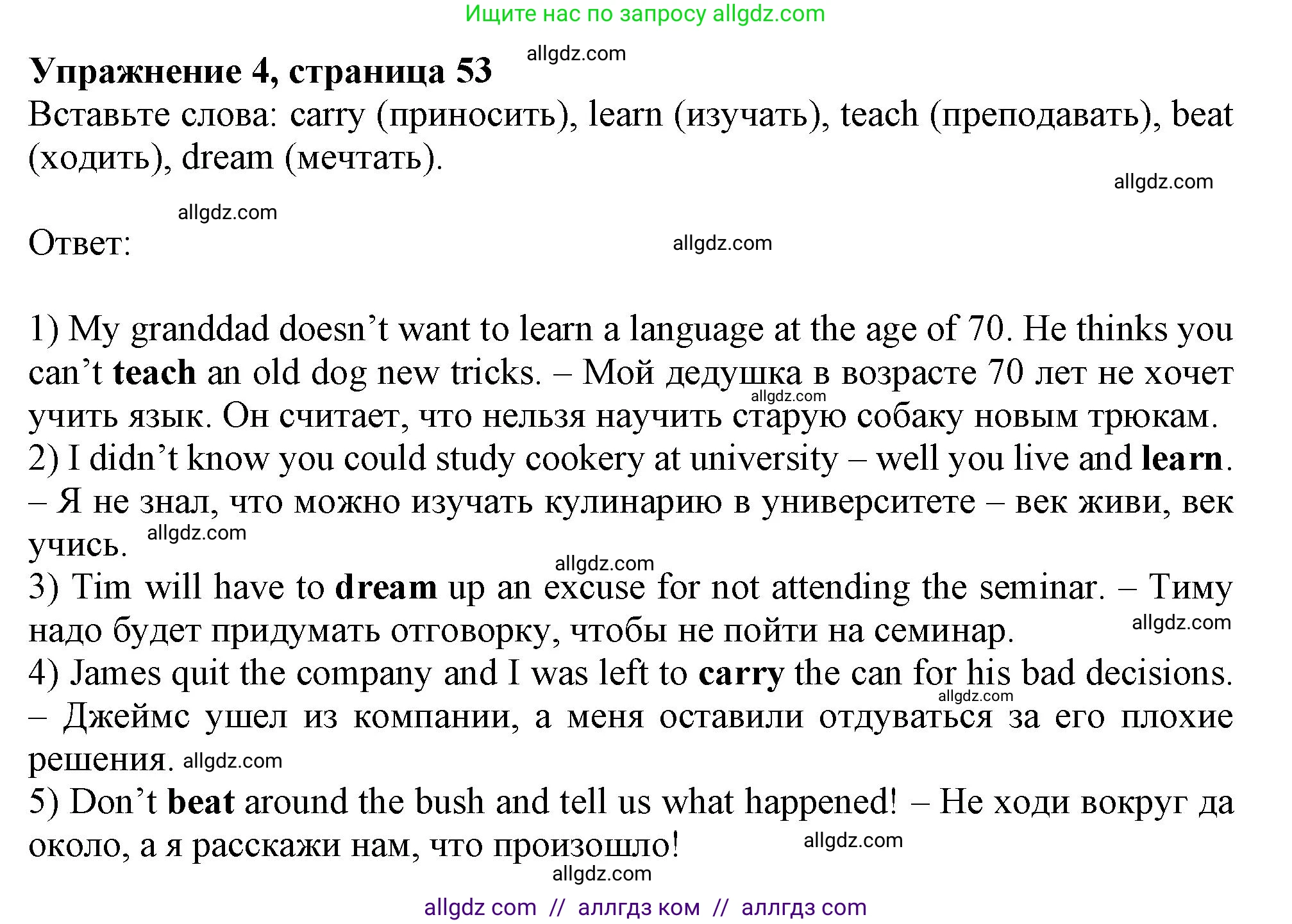 Английский язык (english), 11 класс Рабочая тетрадь (workbook), авторы: Афанасьева Ольга Васильевна (Afanasyeva Olga), Дули Дженни (Dooley Jenny), Михеева Ирина Владимировна (Mikheeva Irina), Оби Боб (Obee Bob), Эванс Вирджиния (Evans Virginia), издательство Просвещение, Москва, 2019, белого цвета, страница 53, номер 4, Решение 1