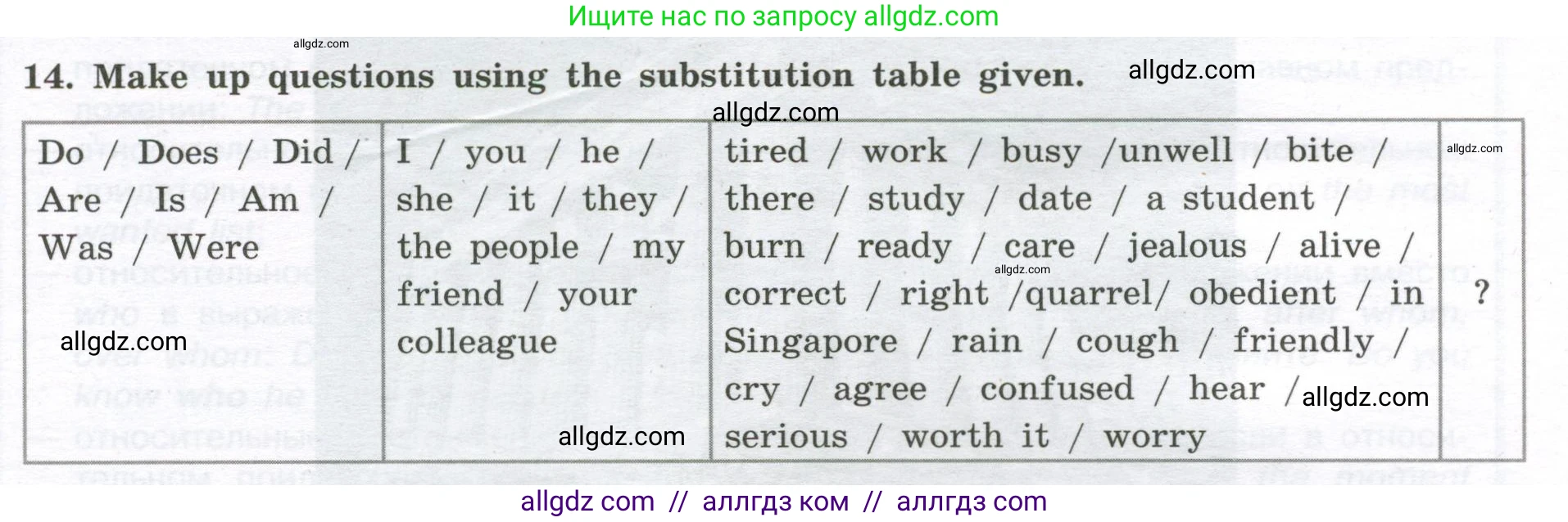 Английский язык (english), 11 класс сборник грамматических упражнений, автор: Мильруд Радислав Петрович (Millrood Radislav), издательство Просвещение, Москва, 2019, страница 43, номер 14, Условие