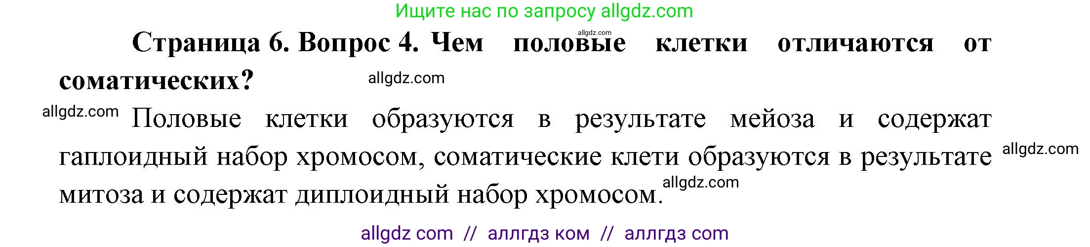 Биология, 11 класс Учебник, авторы: Пасечник Владимир Васильевич, Каменский Андрей Александрович, Рубцов Александр Михайлович, Швецов Глеб Геннадьевич, Гапонюк Зоя Георгиевна, издательство Просвещение, Москва, 2018, страница 6, номер 4, Решение