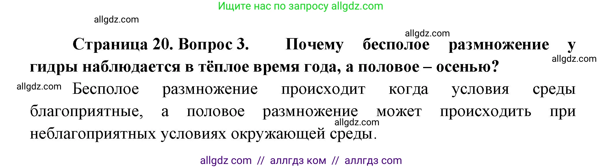 Биология, 11 класс Учебник, авторы: Пасечник Владимир Васильевич, Каменский Андрей Александрович, Рубцов Александр Михайлович, Швецов Глеб Геннадьевич, Гапонюк Зоя Георгиевна, издательство Просвещение, Москва, 2018, страница 19, номер 3, Решение
