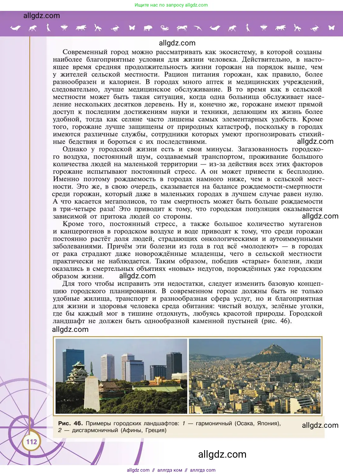 Биология, 11 класс Учебник, авторы: Пасечник Владимир Васильевич, Каменский Андрей Александрович, Рубцов Александр Михайлович, Швецов Глеб Геннадьевич, Абовян Леван Арташесович, Гапонюк Зоя Георгиевна, издательство Просвещение, Москва, 2019, страница 112