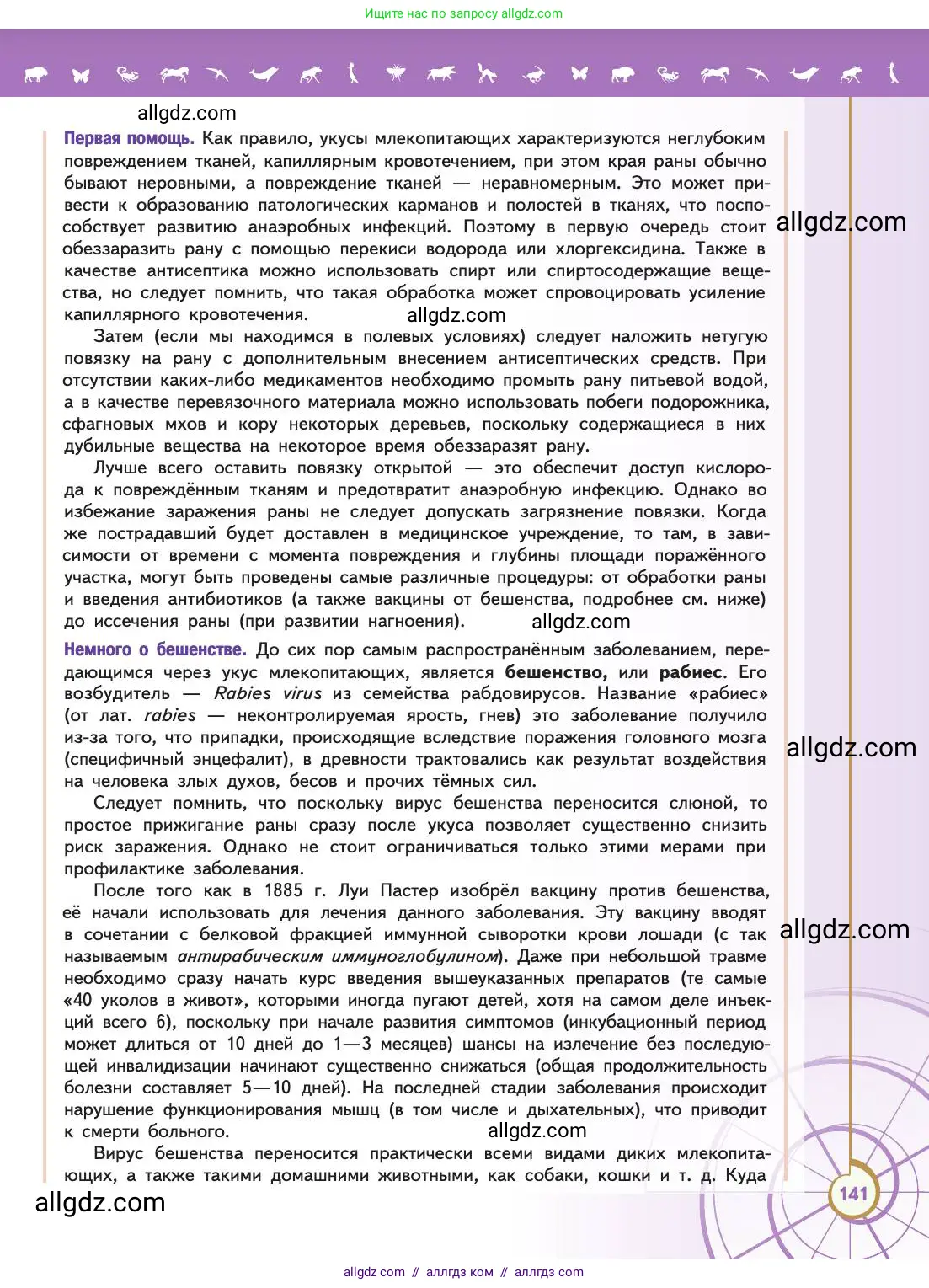 Биология, 11 класс Учебник, авторы: Пасечник Владимир Васильевич, Каменский Андрей Александрович, Рубцов Александр Михайлович, Швецов Глеб Геннадьевич, Абовян Леван Арташесович, Гапонюк Зоя Георгиевна, издательство Просвещение, Москва, 2019, страница 141