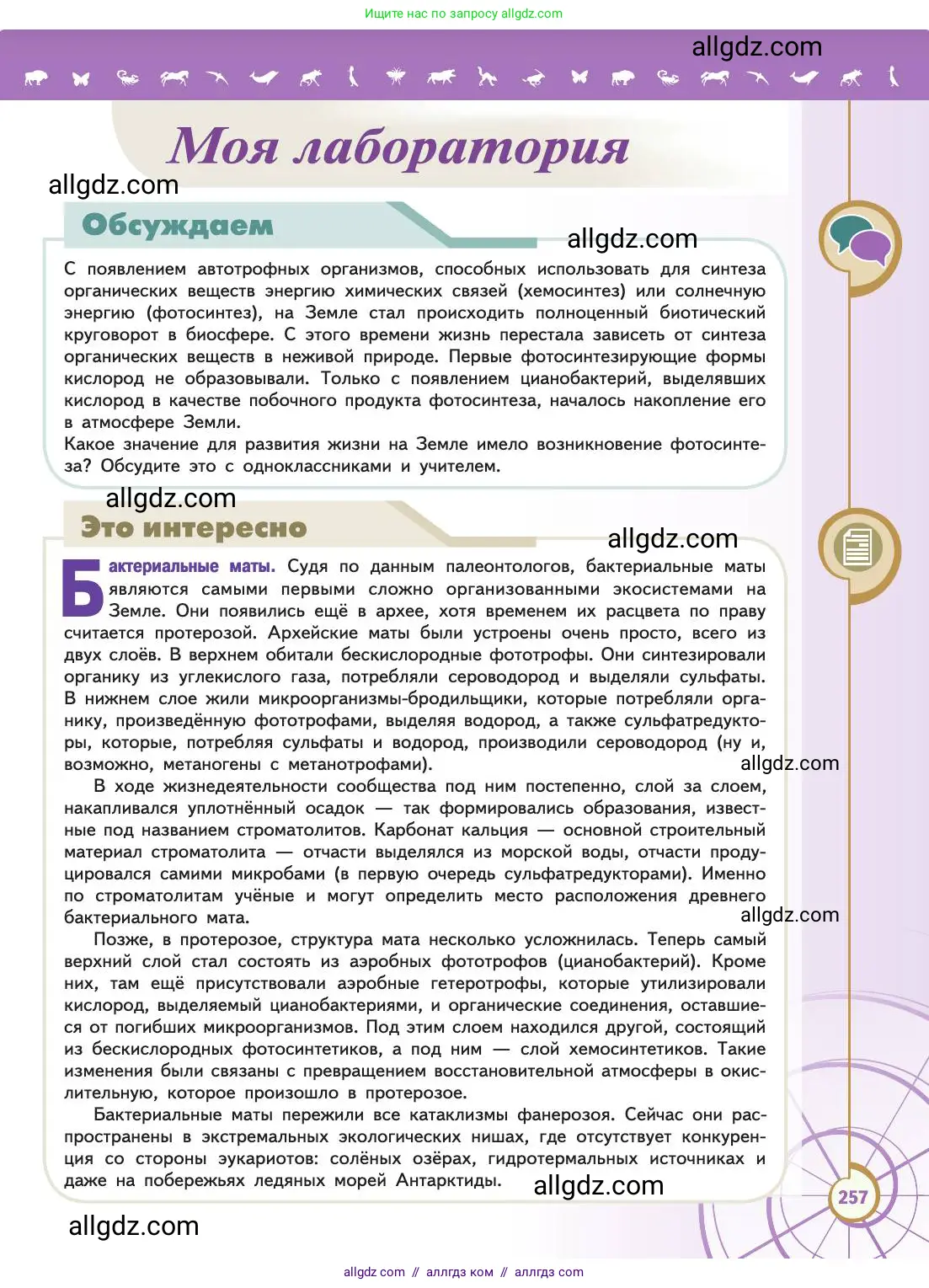 Биология, 11 класс Учебник, авторы: Пасечник Владимир Васильевич, Каменский Андрей Александрович, Рубцов Александр Михайлович, Швецов Глеб Геннадьевич, Абовян Леван Арташесович, Гапонюк Зоя Георгиевна, издательство Просвещение, Москва, 2019, страница 257