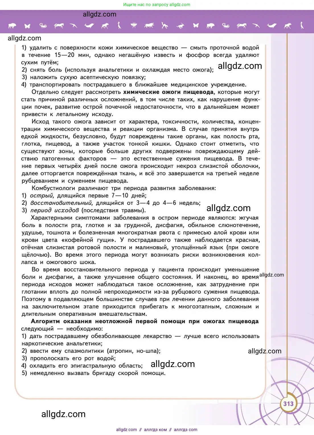 Биология, 11 класс Учебник, авторы: Пасечник Владимир Васильевич, Каменский Андрей Александрович, Рубцов Александр Михайлович, Швецов Глеб Геннадьевич, Абовян Леван Арташесович, Гапонюк Зоя Георгиевна, издательство Просвещение, Москва, 2019, страница 313