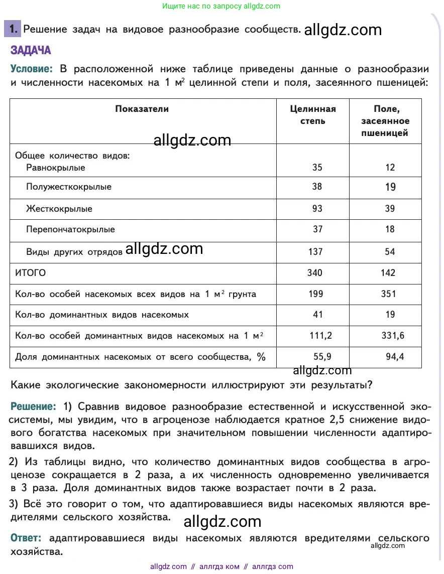 Биология, 11 класс Учебник, авторы: Пасечник Владимир Васильевич, Каменский Андрей Александрович, Рубцов Александр Михайлович, Швецов Глеб Геннадьевич, Абовян Леван Арташесович, Гапонюк Зоя Георгиевна, издательство Просвещение, Москва, 2019, страница 114, Условие