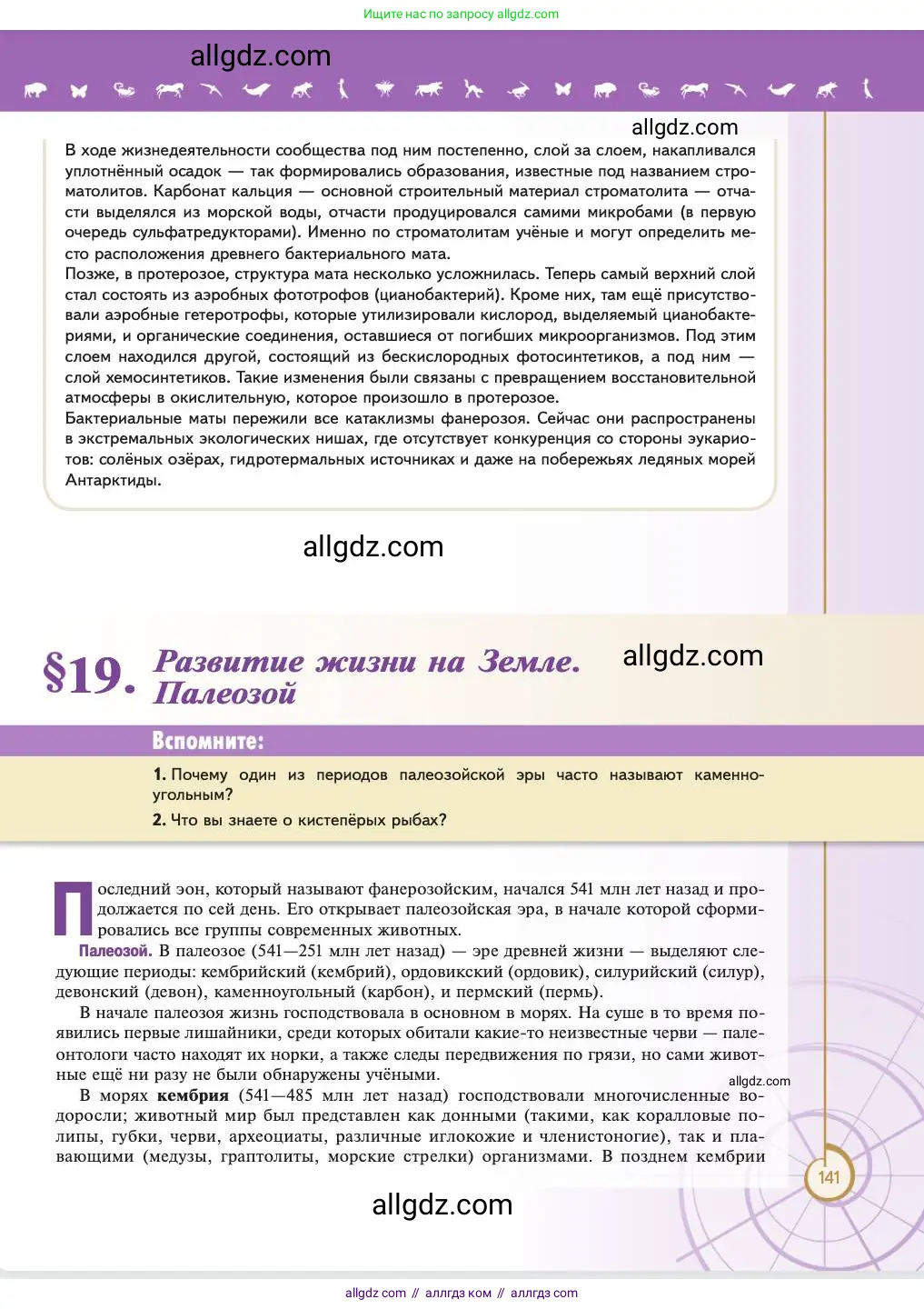 Биология, 11 класс Учебник, авторы: Пасечник Владимир Васильевич, Каменский Андрей Александрович, Рубцов Александр Михайлович, Швецов Глеб Геннадьевич, Абовян Леван Арташесович, Гапонюк Зоя Георгиевна, издательство Просвещение, Москва, 2023, страница 141