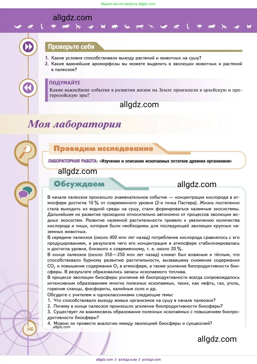 Биология, 11 класс Учебник, авторы: Пасечник Владимир Васильевич, Каменский Андрей Александрович, Рубцов Александр Михайлович, Швецов Глеб Геннадьевич, Абовян Леван Арташесович, Гапонюк Зоя Георгиевна, издательство Просвещение, Москва, 2023, страница 146
