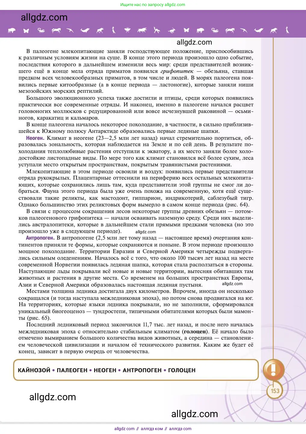 Биология, 11 класс Учебник, авторы: Пасечник Владимир Васильевич, Каменский Андрей Александрович, Рубцов Александр Михайлович, Швецов Глеб Геннадьевич, Абовян Леван Арташесович, Гапонюк Зоя Георгиевна, издательство Просвещение, Москва, 2023, страница 153