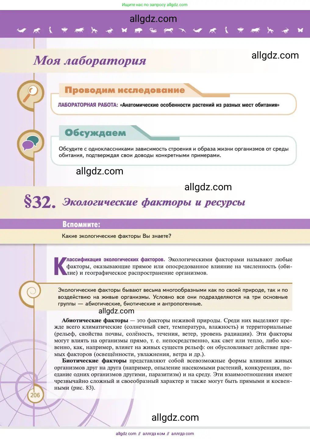 Биология, 11 класс Учебник, авторы: Пасечник Владимир Васильевич, Каменский Андрей Александрович, Рубцов Александр Михайлович, Швецов Глеб Геннадьевич, Абовян Леван Арташесович, Гапонюк Зоя Георгиевна, издательство Просвещение, Москва, 2023, страница 206